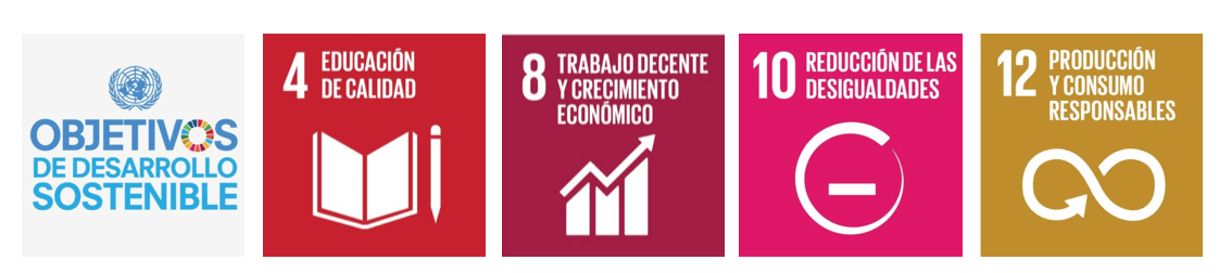 ods - objetivos de desarrollo sostenible, ods 4 - ods8 - ods 10 -ods 12