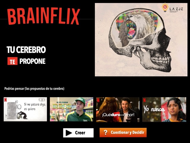 Imagen artística que representa el taller BRAINFLIX de La EJE para conectar con emociones y autoconocimiento.


