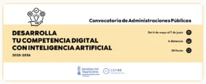 Curso online para desarrollar competencia digital con inteligencia artificial dirigido a administraciones públicas