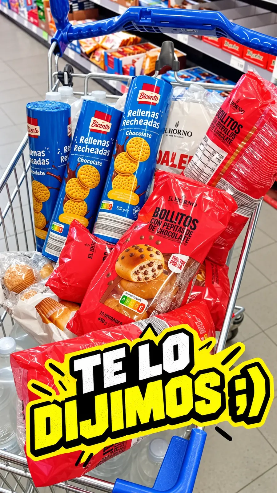 Carrito con la merienda de Dénia Actitud